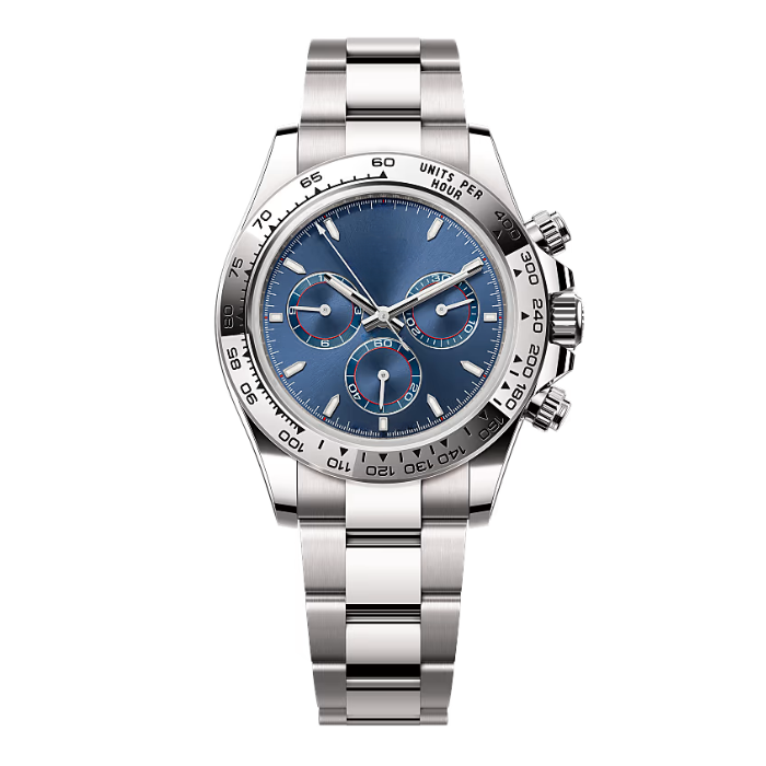 Speed Racing Chrono 40 – Blue Dial | Silver Tone Bracelet