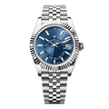 Sky Traveler 42 – Blue Sunburst Dial | Stainless Steel Jubilee Bracelet