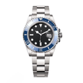 Ocean Master 41 – Black Dial | Steel Bracelet & Blue Bezel