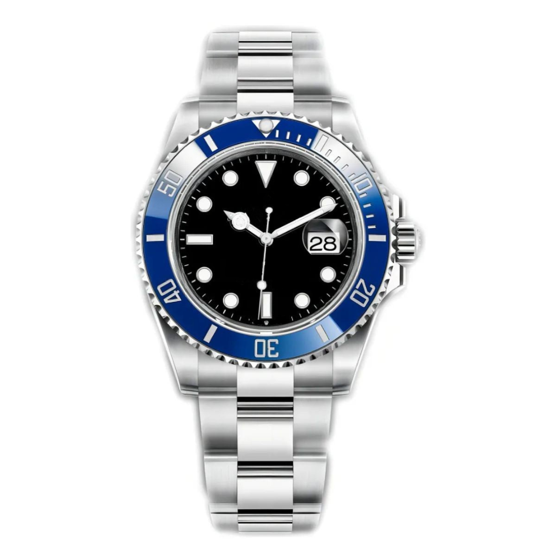 Ocean Diver 41 – Black Dial | Steel Bracelet & Blue Bezel