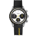 Racing Chrono Pro – White & Black Dial | Yellow Accents