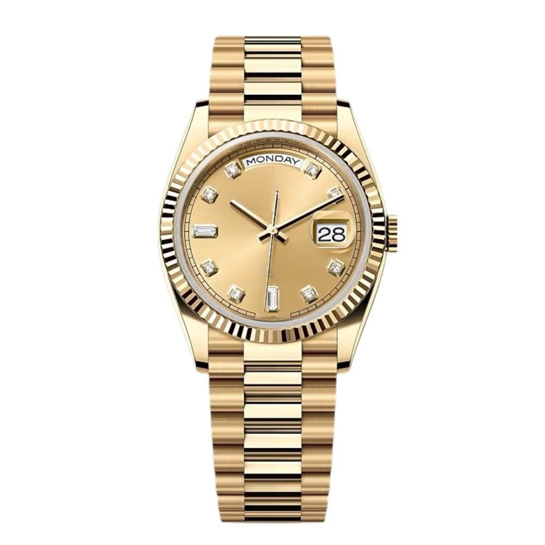 Executive Calendar 40 – Champagne Dial | Gold Tone Bracelet