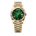Executive Calendar 40 – Green Ombre Dial | Gold Tone Bracelet