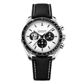 Racing Chrono Heritage – White & Black Dial | Black Strap