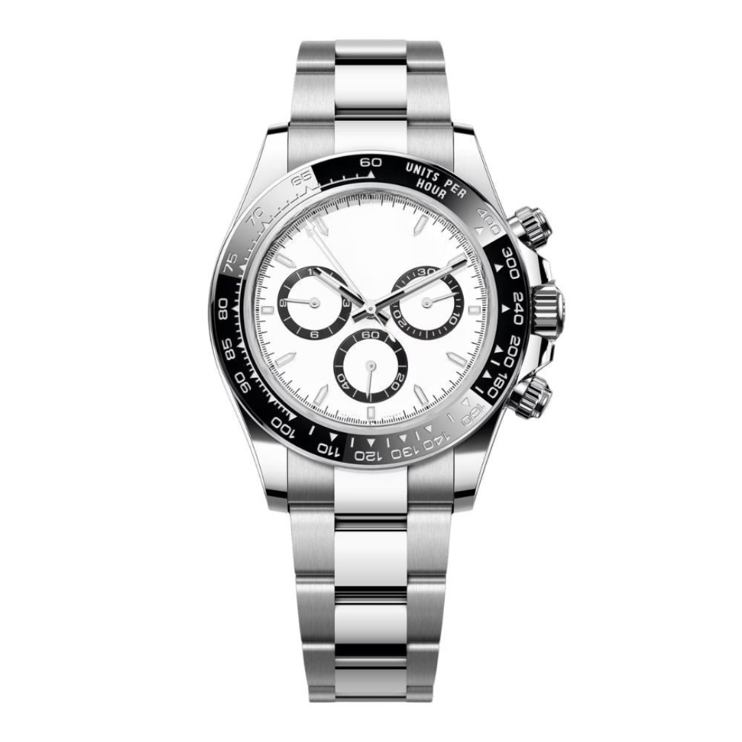 Speed Racing Chrono 40 – White Dial | Stainless Steel Case