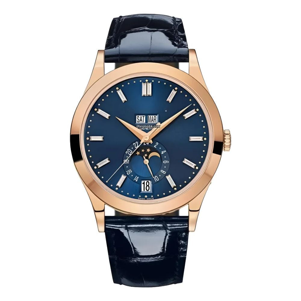 Classic Calendar – Blue Dial | Rose Gold Tone Case
