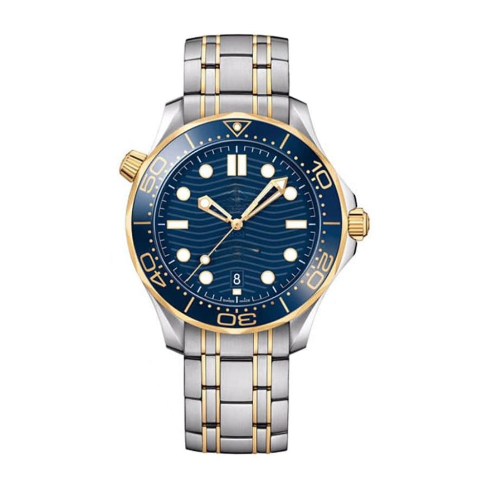 Ocean Diver Pro – Blue Dial | Steel & Gold Tone Bracelet